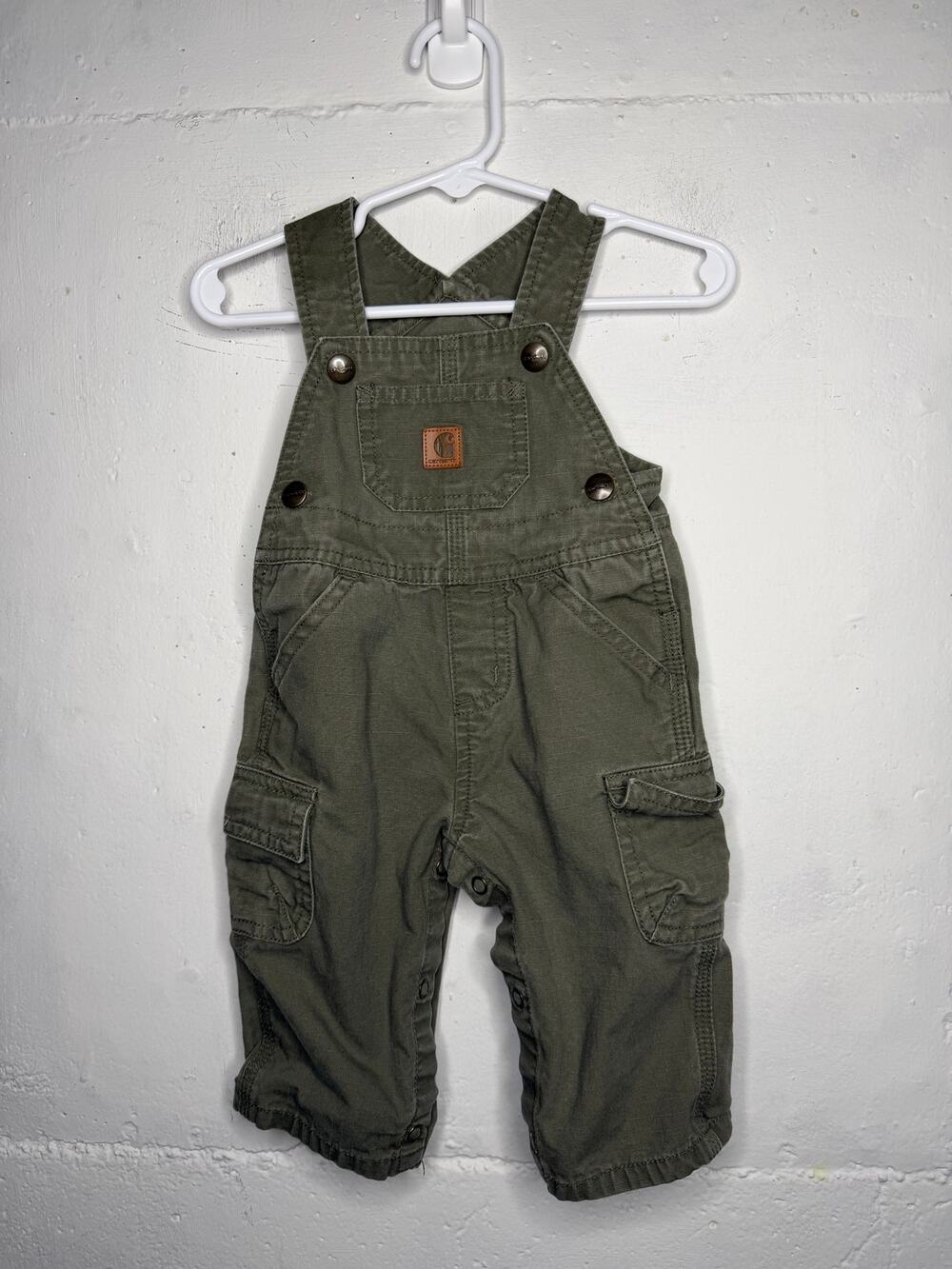 Carhartt 6 Month Green Overall Bibs